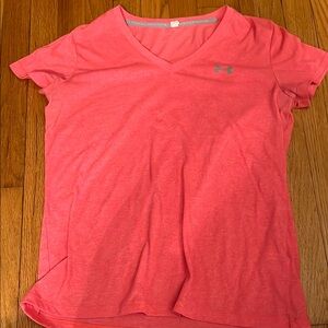 Under Armour Women's Pink V-Neck Top